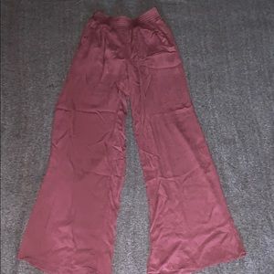 Flared purple pinkish pants